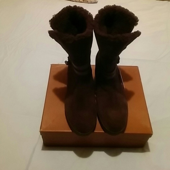 Coach Suede Shearling Norell Bootie - Picture 5 of 8